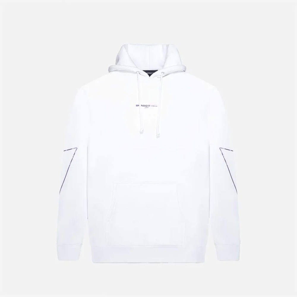 Shadow Hill Classic Lightning Bolt White Hoodie